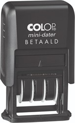 Woord-datumstempel Colop Printer Mini S 160/L betaald zwart