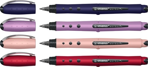 Rollerpen STABILO Worker+ Wildflower medium assorti-2