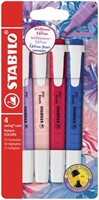 Markeerstift STABILO Swing cool Wildflower assorti 4 stuks