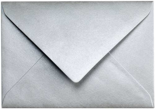 Envelop Papicolor C6 114x162mm metallic zilver pak à 6 stuks-2