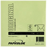Envelop Papicolor 140x140mm appelgroen pak à 6 stuks-3
