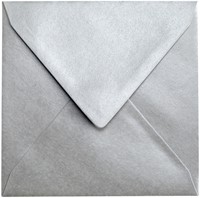 Envelop Papicolor 140x140mm metallic zilver pak à 6 stuks-2