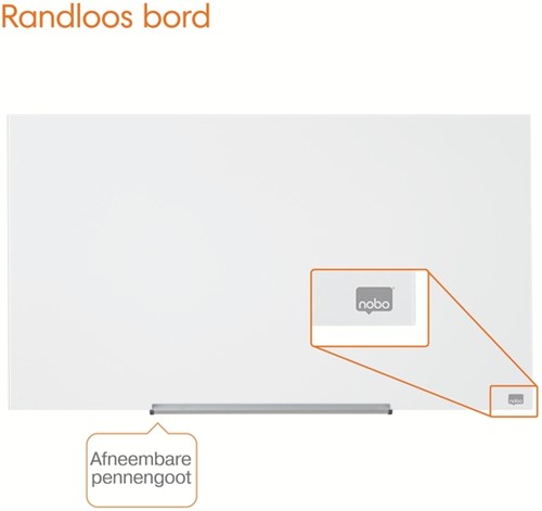 Glasbord Nobo Impression Pro 99,3x55,9cm briljant wit-1
