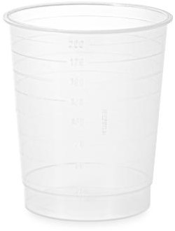 Tuitbeker transparant 225ml 70mm