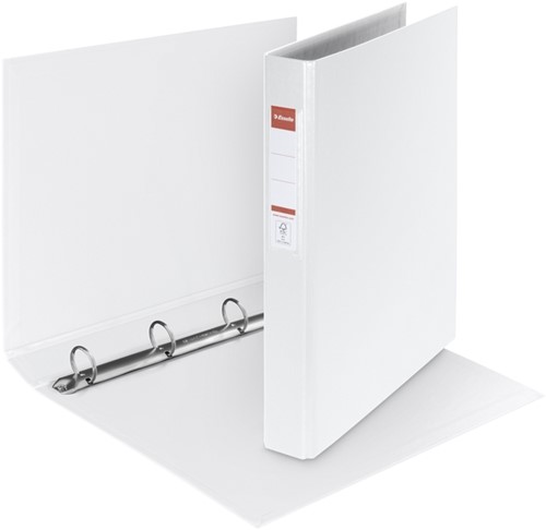 Ringband Esselte VIVIDA A4 4-rings O-mechaniek 25mm PP wit-3