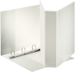 Presentatieringband Esselte panorama A4 4-rings D-mechaniek 40mm PP wit