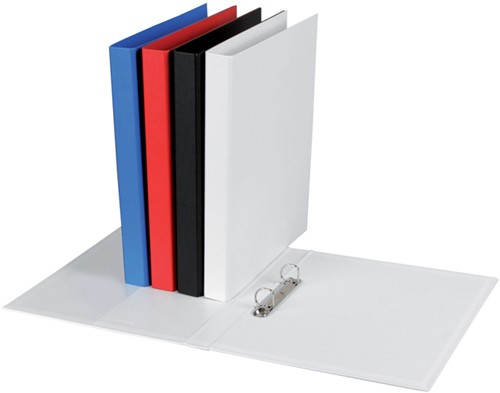 Ringband Quantore A4 2-rings D-mech 20mm PP wit