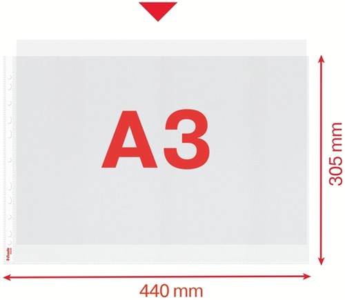 Showtas Esselte PP A3 11-gaats dwars 50 stuks-2