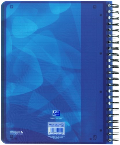 Projectboek Oxford School A4+ lijn 4-gaats 240 pagina's 80gr blauw-2