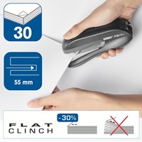 Bureaunietmachine Rapid Fashion F 30 flatclinch halfstrip 30 vel zwart-3