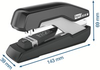 Nietmachine Rapid SO30c halfstrip 30 vel 24/6 zwart/grijs-2