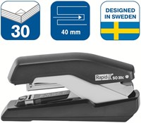 Nietmachine Rapid SO30c halfstrip 30 vel 24/6 zwart/grijs-1