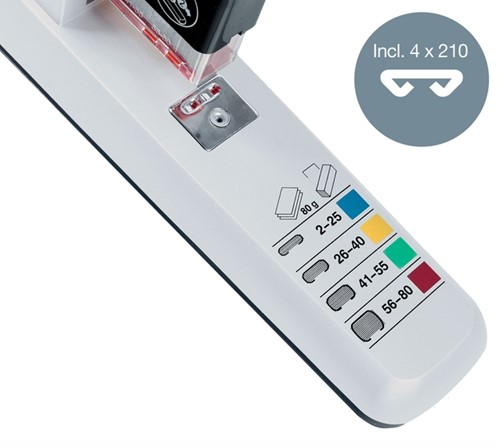 Nietmachine Leitz Heavy Duty 80 vel zilver-10