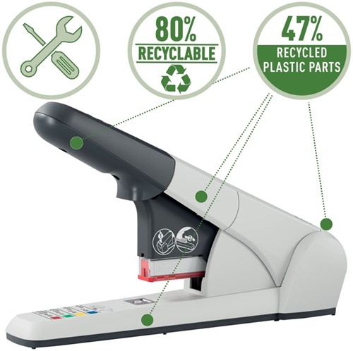 Nietmachine Leitz Heavy Duty 80 vel zilver-16