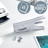 Niettang Leitz achterlaadmodel P3 40 vel zilver-10