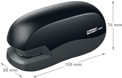 Nietmachine Rapid elektrisch 10BX 10 vel zwart/wit-2