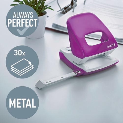 Perforator Leitz WOW NeXXt 2-gaats paars-3