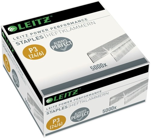 Nieten Leitz P3 24/6 verzinkt 5000 stuks