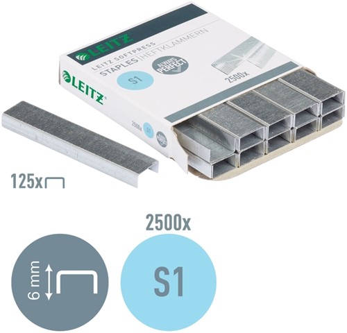 Nieten Leitz S1 Softpress verzinkt 2500 stuks-3