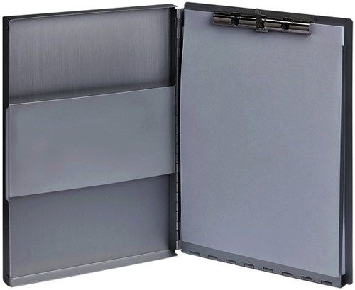 Klembordkoffer MAUL Assist A4 staand zijopening aluminium-7