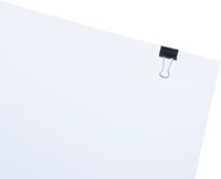 Papierklem MAUL 213 foldback 16mm zwart 12 stuks-1