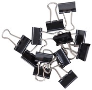 Papierklem MAUL 213 foldback 16mm zwart 12 stuks-3