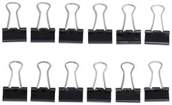 Papierklem MAUL 213 foldback 16mm zwart 12 stuks-4