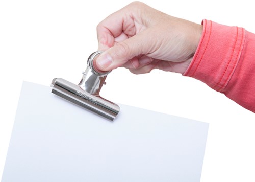 Papierklem MAUL Bulldog 70mm capaciteit 40mm zilver 5 stuks-3