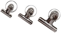 Papierklem MAUL Bulldog met magneet 30mm zilver 2 stuks-7