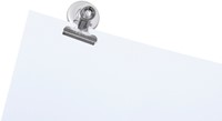 Papierklem MAUL Bulldog met magneet 30mm zilver 2 stuks-3