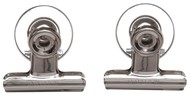 Papierklem MAUL Bulldog met magneet 40mm zilver 2 stuks-5
