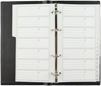 Telefoonalbum Kangaro 215x130mm A-Z 4-rings zwart-3