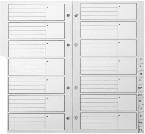 Telefoonalbum Kangaro 215x130mm A-Z 4-rings zwart-4