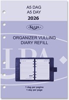 Agendavulling 2026 Kalpa A5 1dag/1pagina