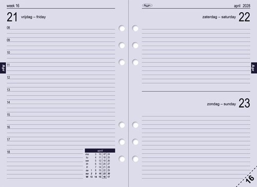 Agendavulling 2026 Kalpa A5 1dag/1pagina-5