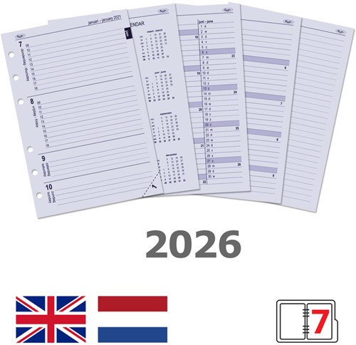 Agendavulling 2026 Kalpa A5 7dagen/2pagina's-2