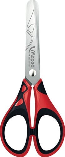 Schaar Maped Essentials Soft 13cm display á 24 stuks assorti-1