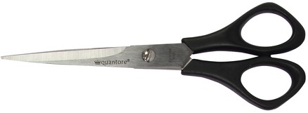 Schaar Quantore 160mm + plastic handvat zwart