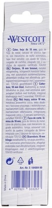 Snijmes Westcott premium 18mm met schuifsluiting rood-7