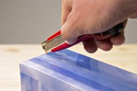 Snijmes Westcott premium 18mm met schuifsluiting rood-3