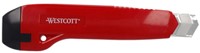 Snijmes Westcott premium 18mm met schuifsluiting rood-4