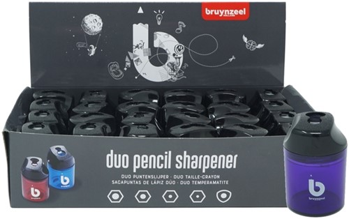 Puntenslijper Bruynzeel Teens display à 24 stuks assorti-2