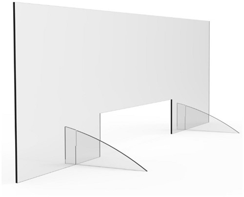 Hygienescherm OPUS 2 - 5mm - 1500x500mm-2