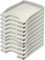 Brievenbak Leitz Plus Slim A4 grijs-2