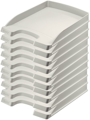 Brievenbak Leitz Plus Slim A4 grijs-2