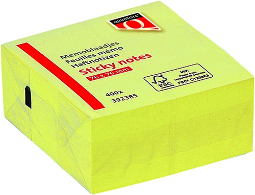 Memoblok Quantore 76x76mm 400 geel 400 vel-1