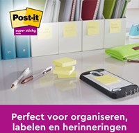 Memoblok Post-it 6920 Super Sticky 76x76mm geel-3