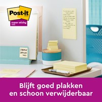 Memoblok Post-it 6920 Super Sticky 76x76mm geel-3