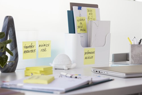 Memoblokdispenser Pro tbv Post-it Z-Notes 76x76mm incl notes transparant zwart-2