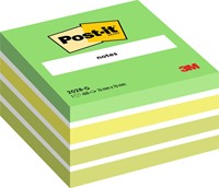 Memoblok Post-it 2028 76x76mm kubus pastel groen